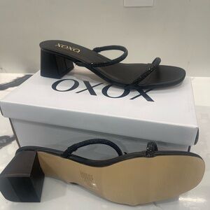 New XOXO Women's Black Sandals